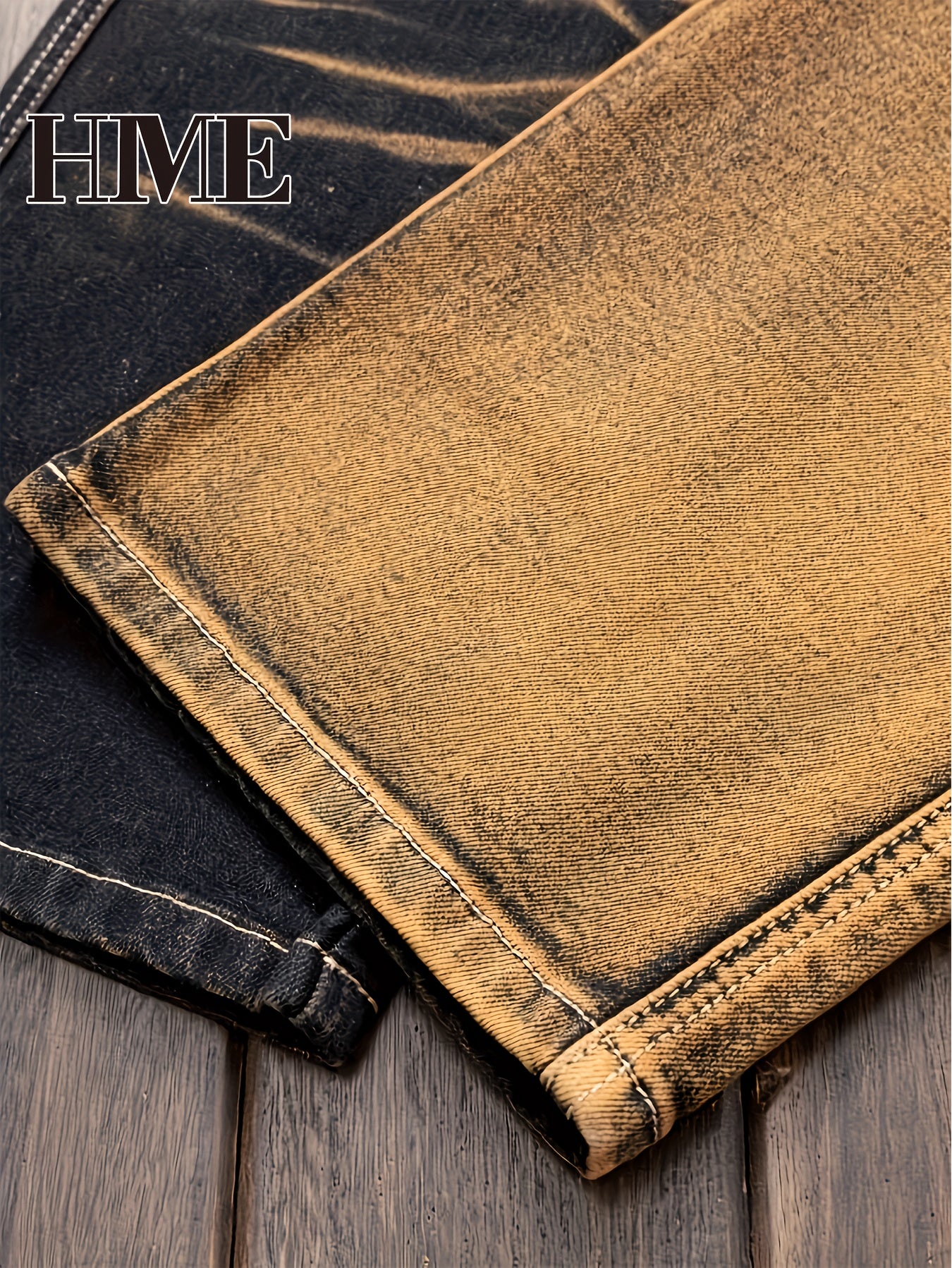 HME Men's Color-blocking & Patchwork Jeans