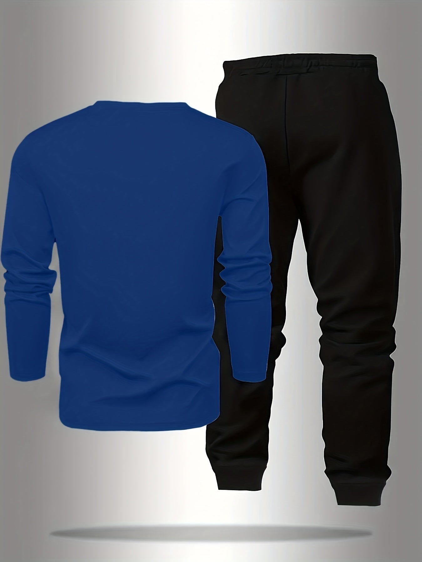 Men's Casual Fashionable Breathable Printed Loungewear Pants Set