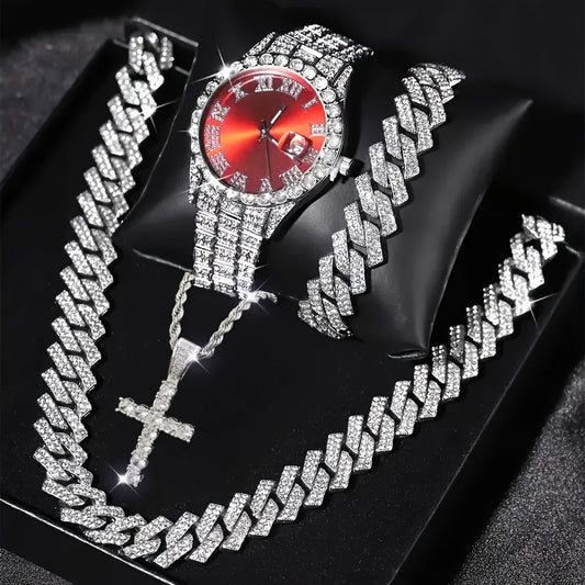 Mayer Migu Men's Watch & Accessories Set – 3 or 4 Piece Gift Collection