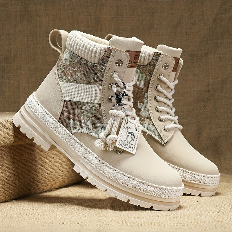 Men's All-Season Heavy-Duty Casual High-Top Boots: