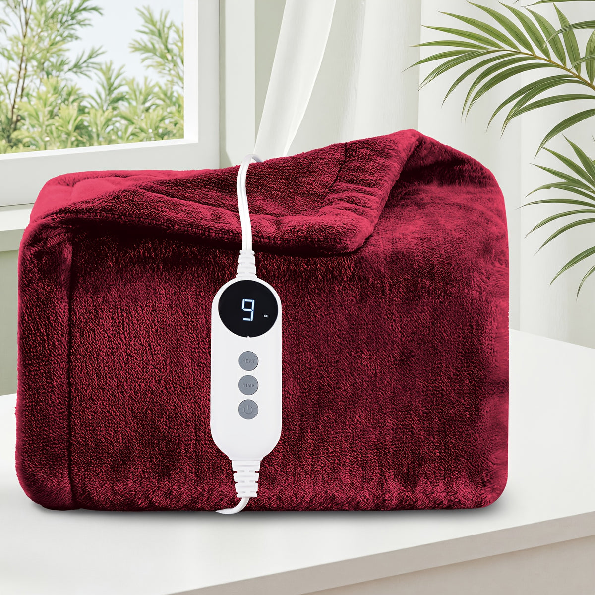 Heated Electric Blanket – All Sizes | Cozy Warm Double-Sided Flannel