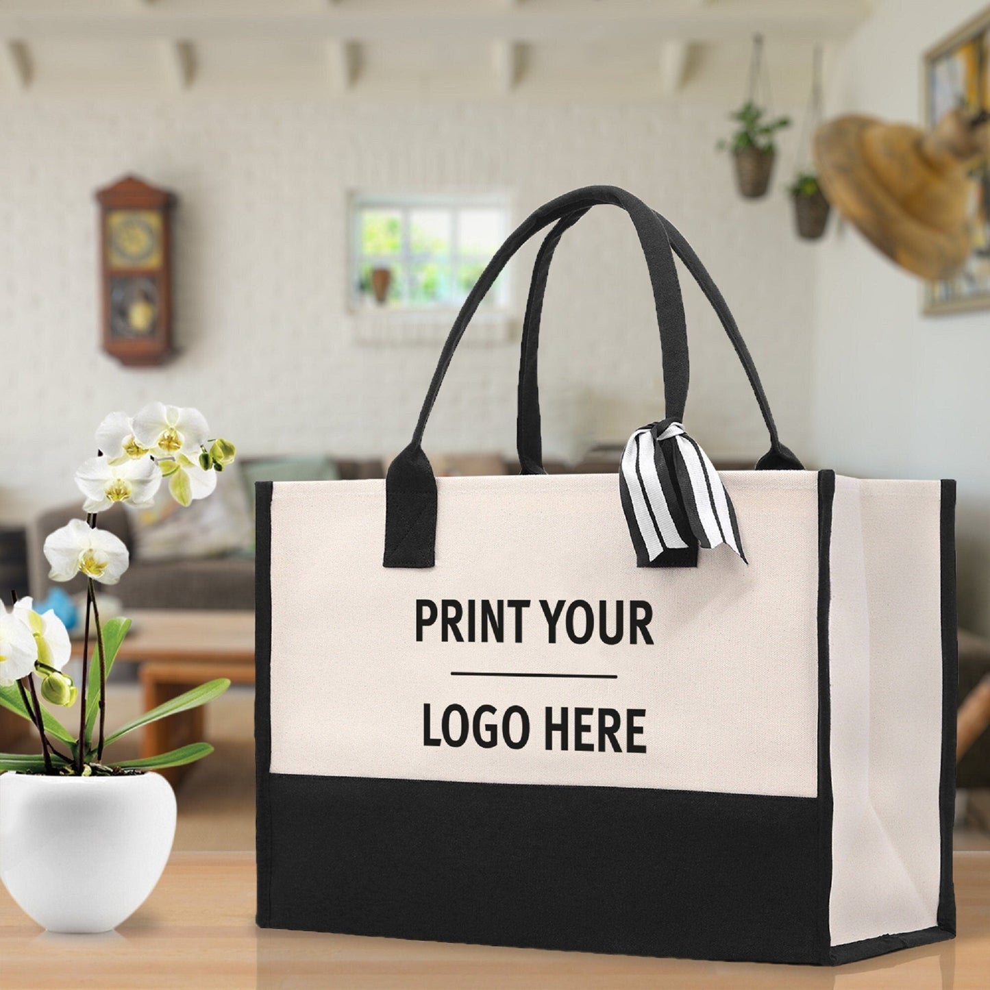 Custom Canvas Tote Bag | Promotional Tote Bag | Print Your Logo |